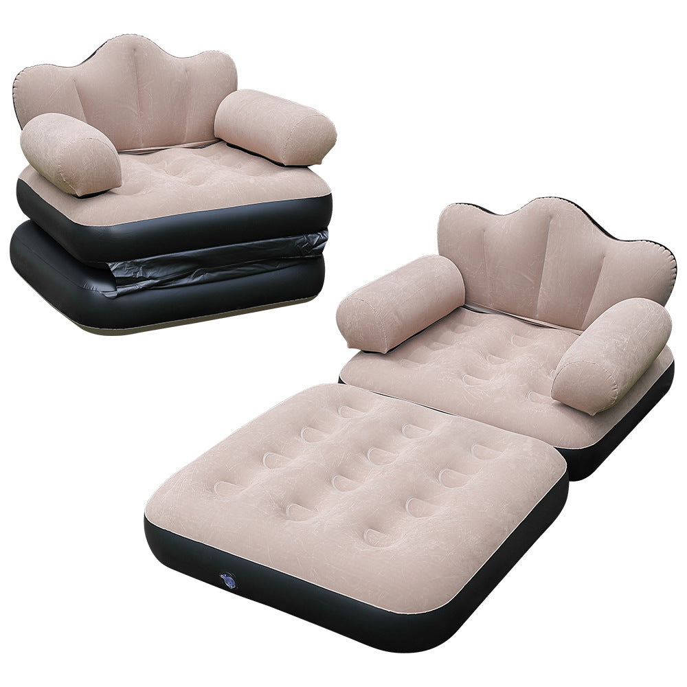 Poltrona gonfiabile relax con supporto ergonomico per collo e schiena