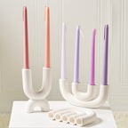 Portacandele di design in ceramica – elegante candelabro decorativo