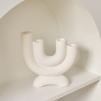 Portacandele di design in ceramica – elegante candelabro decorativo