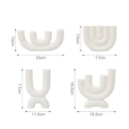 Portacandele di design in ceramica – elegante candelabro decorativo