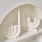 Portacandele di design in ceramica – elegante candelabro decorativo
