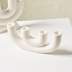Portacandele di design in ceramica – elegante candelabro decorativo