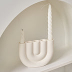 Portacandele di design in ceramica – elegante candelabro decorativo