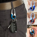 Portachiavi auto con doppio anello e moschettone elastico