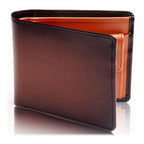 Portafoglio bi-fold in pelle premium