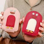 Portafoglio porta carte pinguini in pelle PU