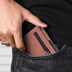 Portafoglio uomo con porta carte automatico