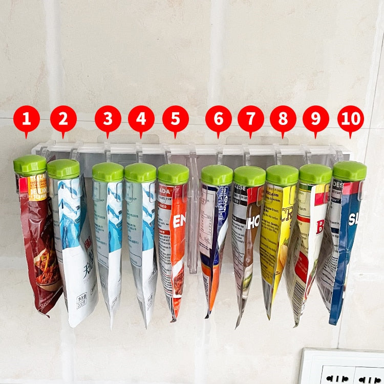 Portaspezie da parete con clip rotanti