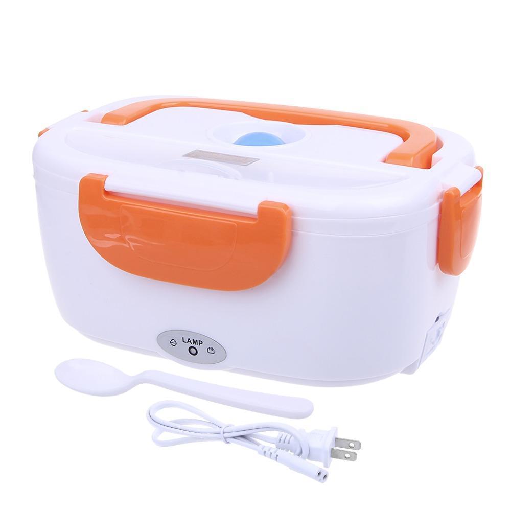 Portavivande elettrico riscaldante con contenitore termico portatile