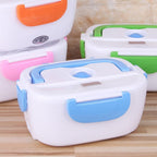 Portavivande elettrico riscaldante con contenitore termico portatile
