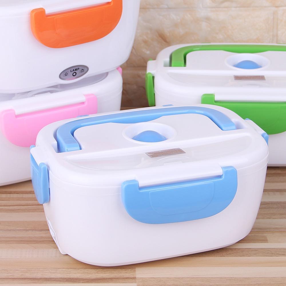 Portavivande elettrico riscaldante con contenitore termico portatile