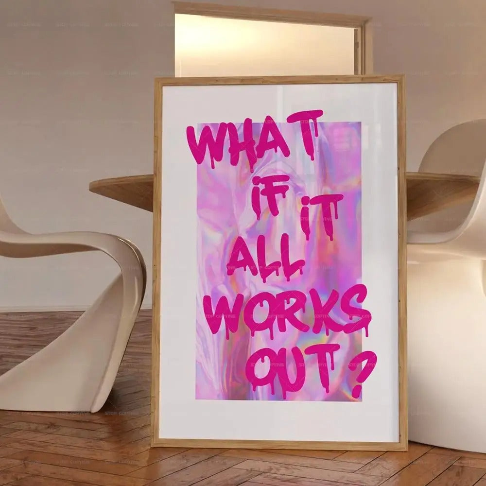 Poster decorativo per bagno con citazioni divertenti