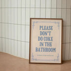 Poster decorativo per bagno con citazioni divertenti