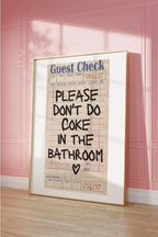 Poster decorativo per bagno con citazioni divertenti
