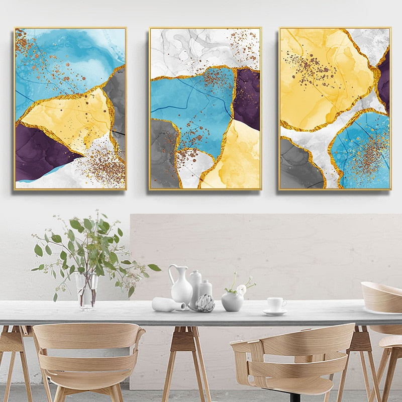 Poster e stampe effetto marmo su tela – Quadro moderno astratto
