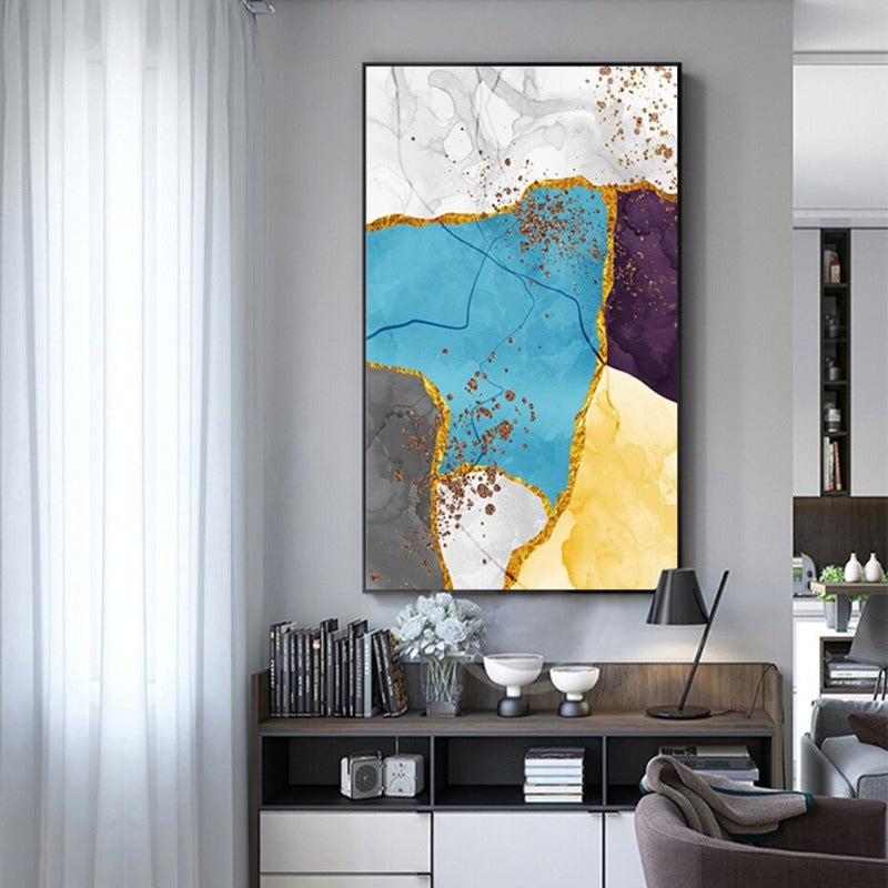 Poster e stampe effetto marmo su tela – Quadro moderno astratto