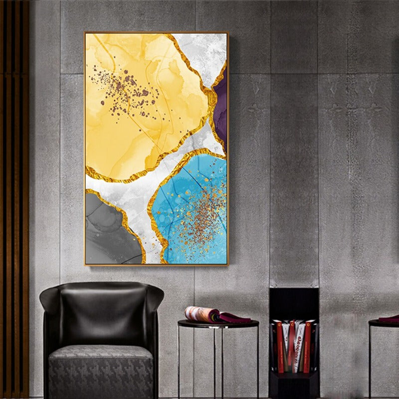 Poster e stampe effetto marmo su tela – Quadro moderno astratto