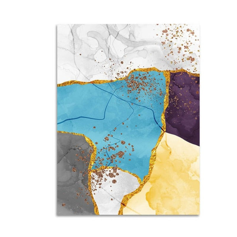 Poster e stampe effetto marmo su tela – Quadro moderno astratto