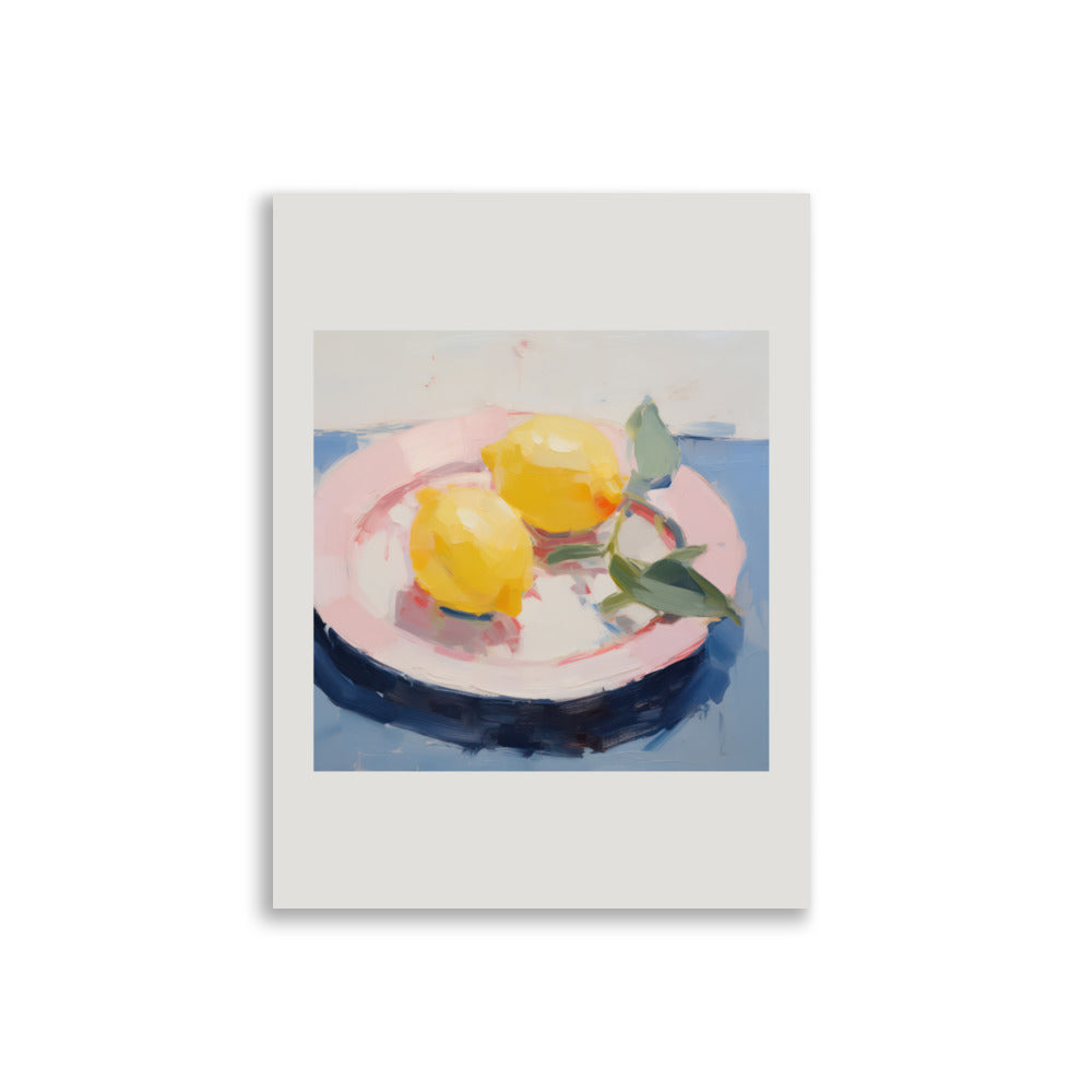 Poster Piatto con limoni