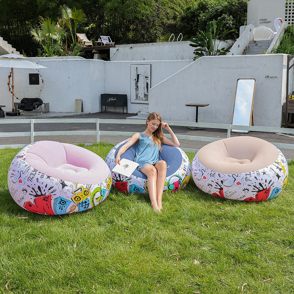 Pouf a sacco comodo con design giocoso