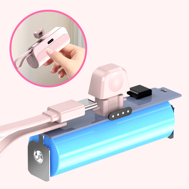 Power bank portatile ad alta capacità con cavi integrati