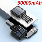 Power bank solare 4 in 1 con ricarica rapida