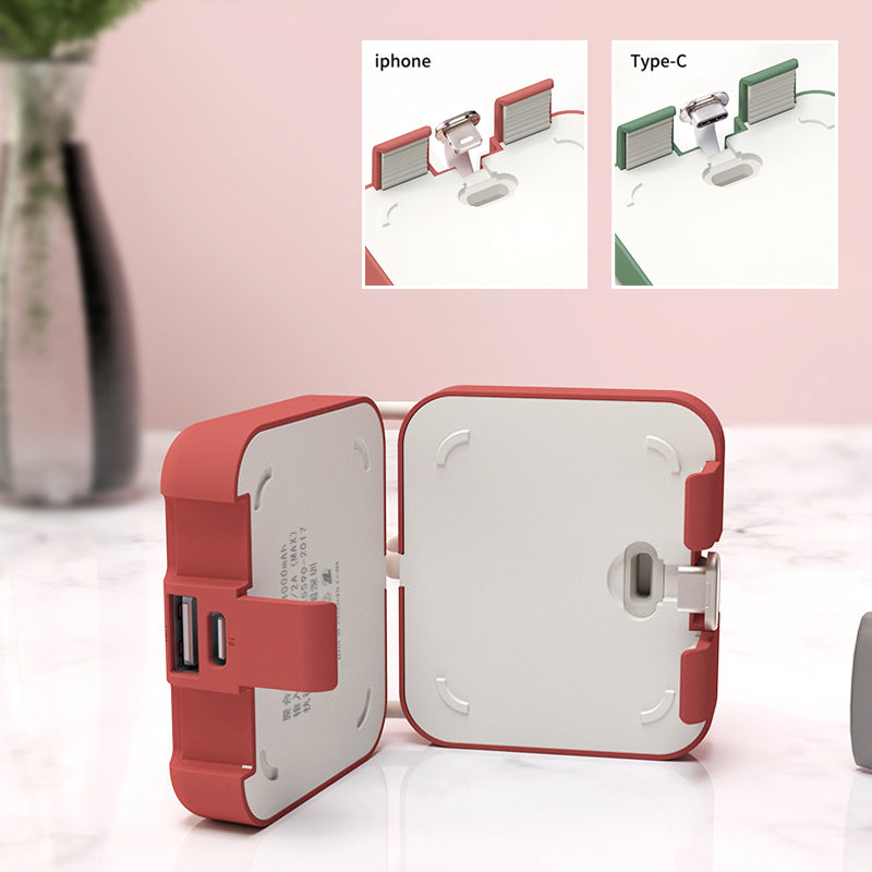 Power bank wireless mini multifunzione con supporto