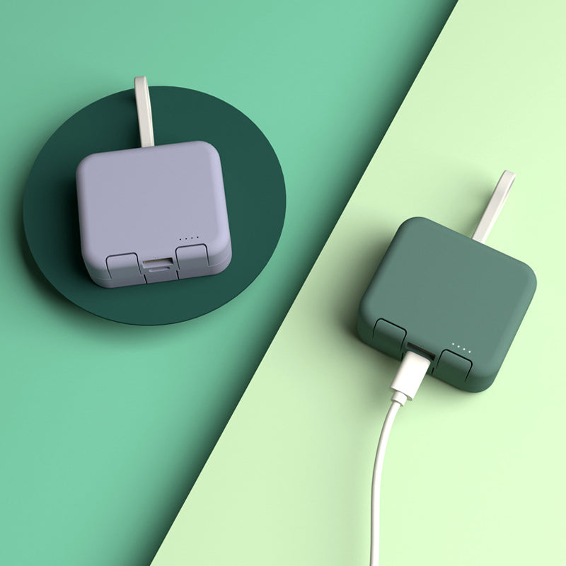 Power bank wireless mini multifunzione con supporto