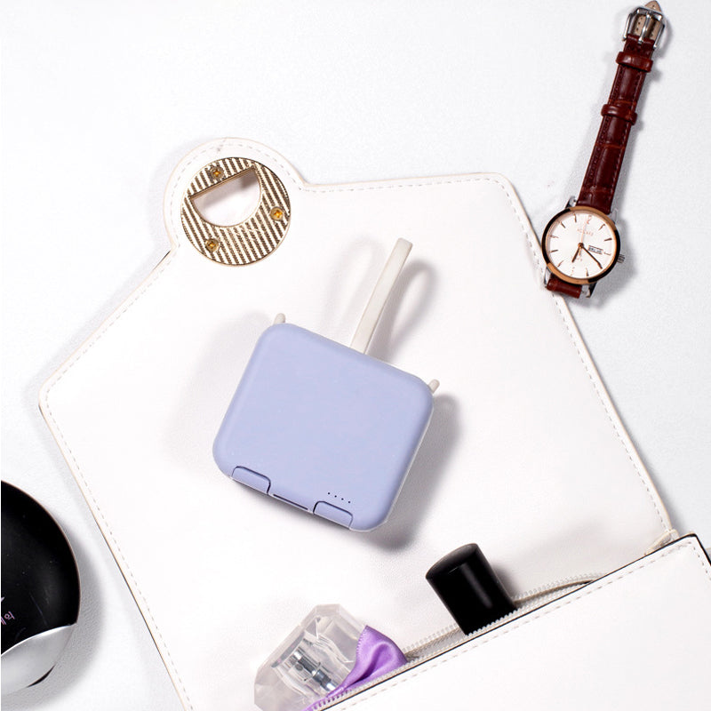 Power bank wireless mini multifunzione con supporto