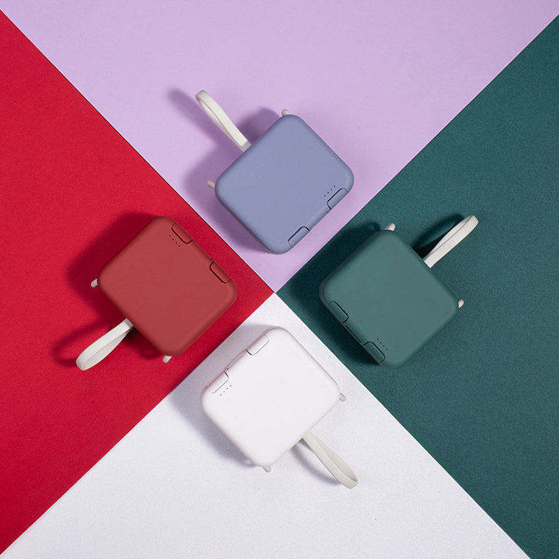 Power bank wireless mini multifunzione con supporto