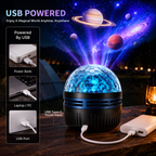 Proiettore galassia dinamico 360° con collo flessibile e alimentazione USB