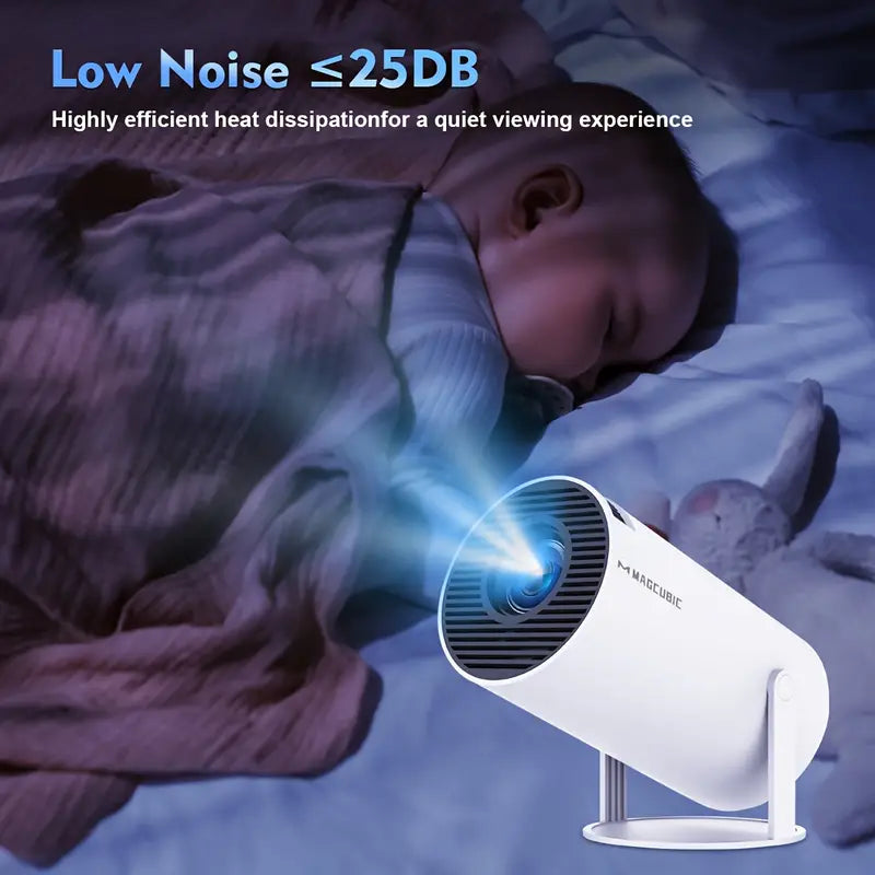 Proiettore mini 4K Magcubic HY300 con Android 11, WiFi 6 dual band e 260 ANSI lumen