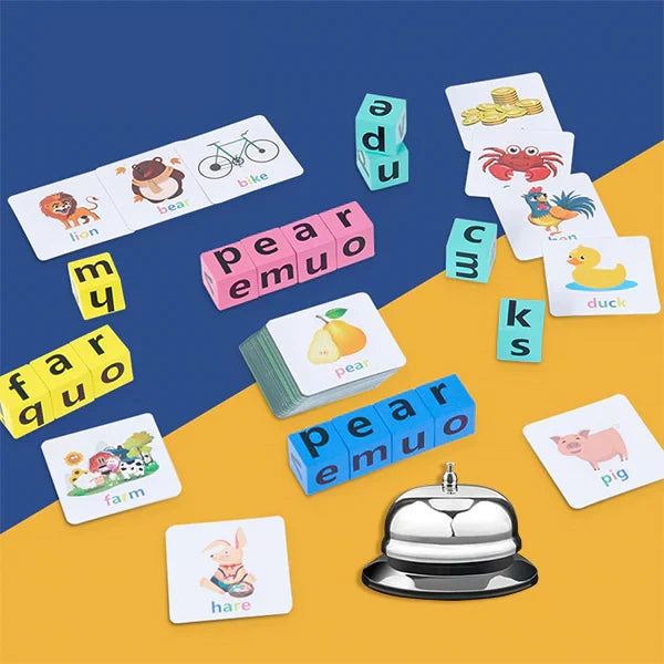 Puzzle di parole incrociate in legno per bambini