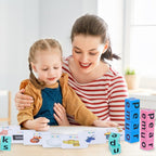 Puzzle di parole incrociate in legno per bambini