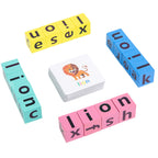 Puzzle di parole incrociate in legno per bambini