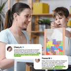 Puzzle Tetris sostenibile in legno per tutta la famiglia