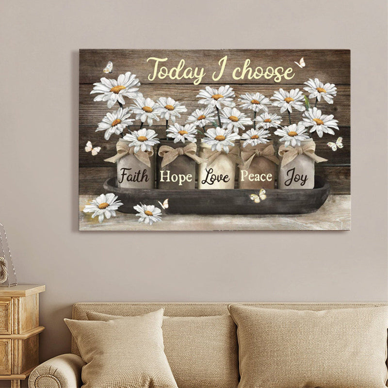 Quadro decorativo floreale su tela