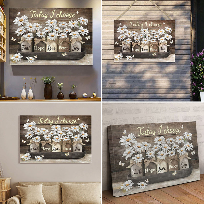 Quadro decorativo floreale su tela