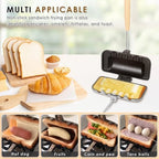 Quickgrill – Piastra per toast antiaderente compatta per pasti croccanti in 3 minuti
