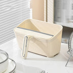Raschietto raccogli-scarti con contenitore integrato 2 in 1