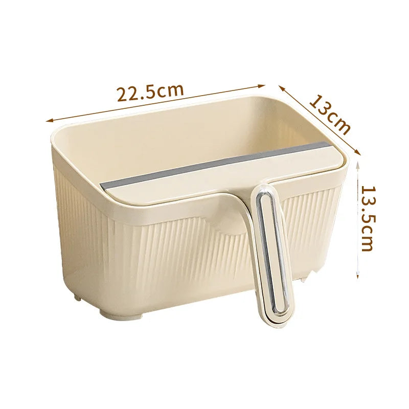 Raschietto raccogli-scarti con contenitore integrato 2 in 1