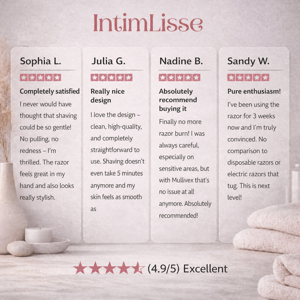 Regolabarba intimo per donna con 2 testine | IntimLisse
