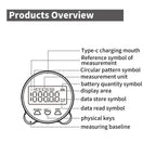 Righello digitale ricaricabile ad alta precisione con display LCD