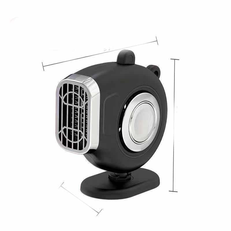 Riscaldatore portatile per auto con spina da 12 volt, ventola sbrinatore e supporto rotante