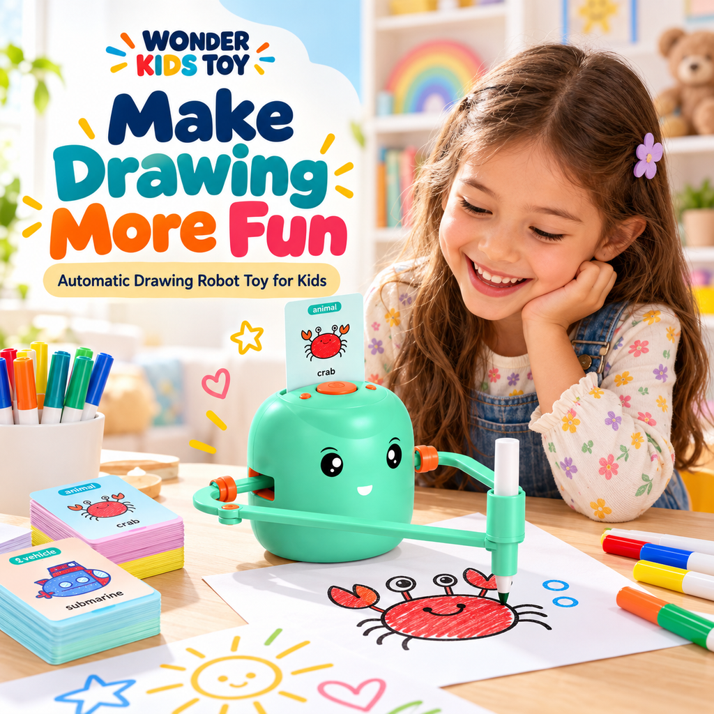 Robot giocattolo per disegno automatico per bambini