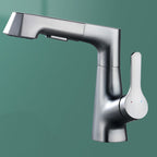 Rubinetto monocomando per lavabo in rame massiccio
