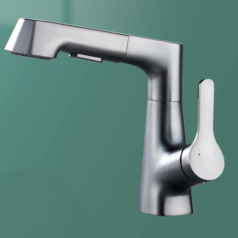 Rubinetto monocomando per lavabo in rame massiccio