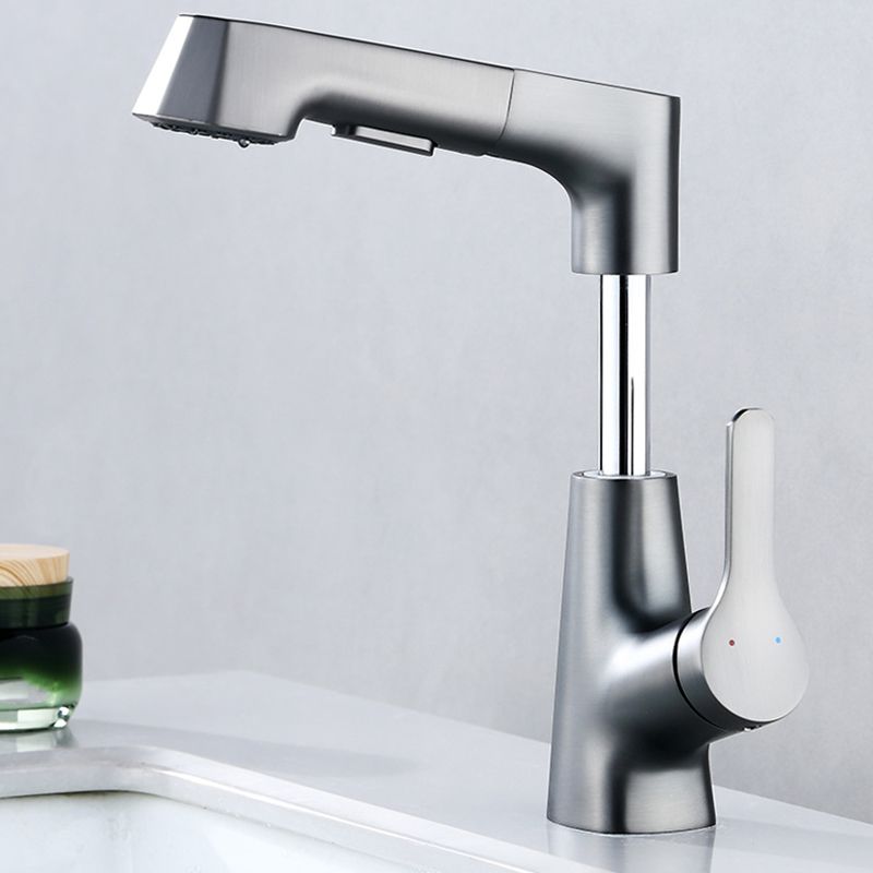 Rubinetto monocomando per lavabo in rame massiccio