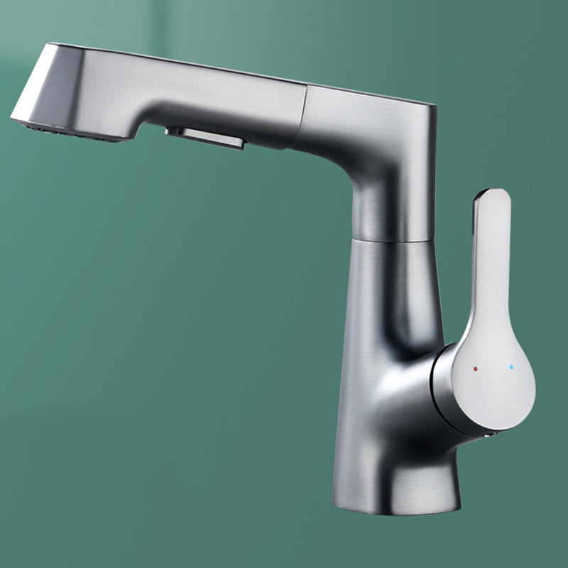 Rubinetto monocomando per lavabo in rame massiccio
