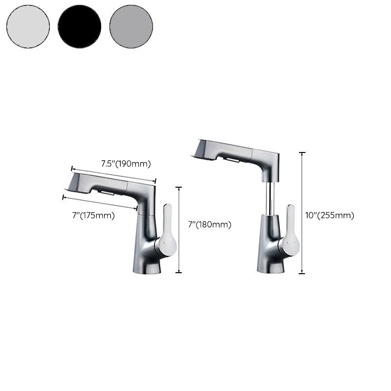 Rubinetto monocomando per lavabo in rame massiccio